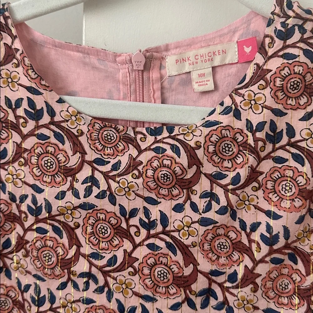 Pink Chicken Dress 10y - Picture 2 of 2